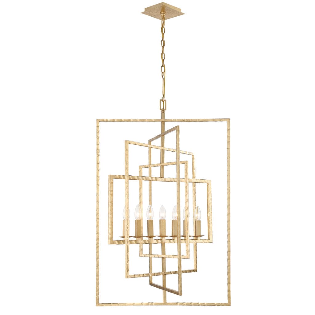 Capri 7 Light Chandelier-Crystorama Lighting Company-CRYSTO-339-GA-Chandeliers-1-France and Son