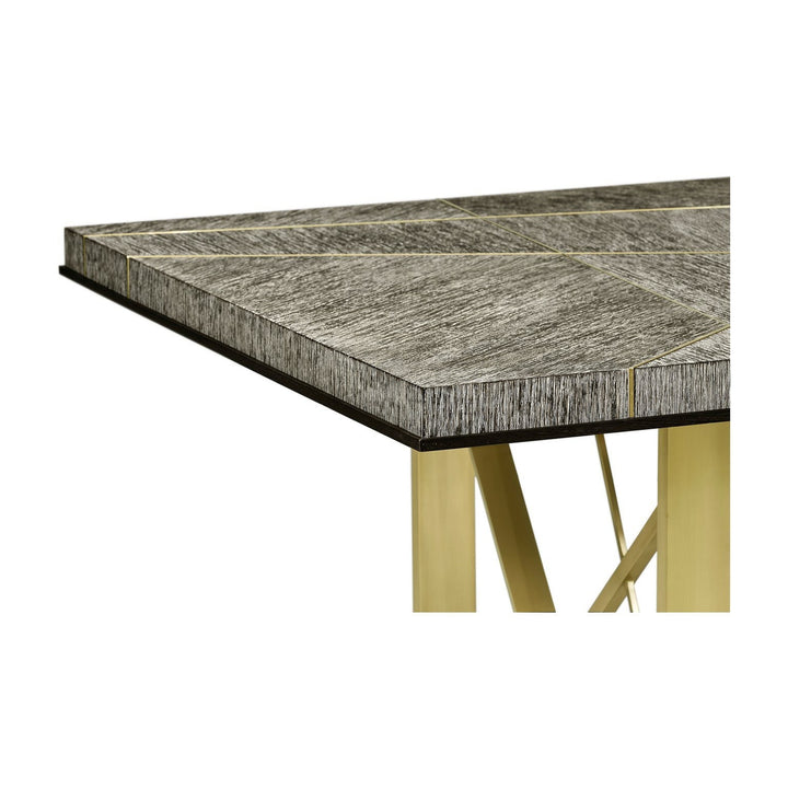 Geometric Dining Table-Jonathan Charles-JCHARLES-500290-108L-DFO-Dining Tables108"-8-France and Son