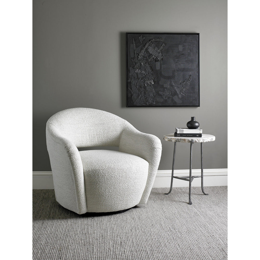 Suzette Swivel Chair-Precedent-Precedent-3403-C3-Lounge ChairsFabric-2-France and Son