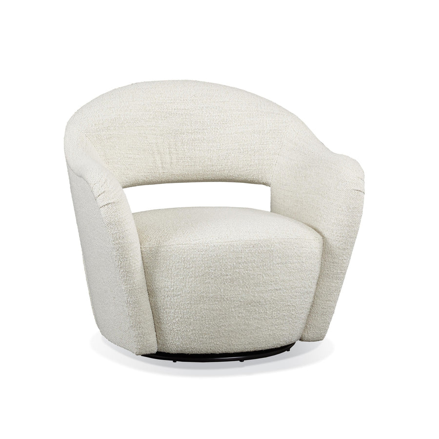Suzette Swivel Chair-Precedent-Precedent-3403-C3-Lounge ChairsFabric-1-France and Son