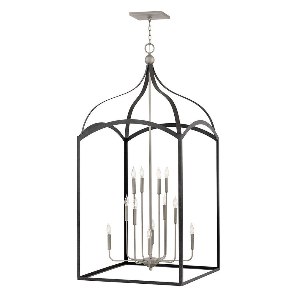 Extra Large Three Tier Open Frame-Hinkley Lighting-HINKLEY-3419DZ-ChandeliersNickel Accents-2-France and Son