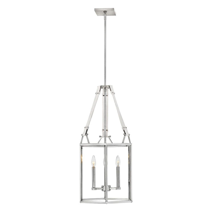 Chandelier Monroe - Small Open Frame-Hinkley Lighting-HINKLEY-34204PNI-ChandeliersPolished Nickel-2-France and Son