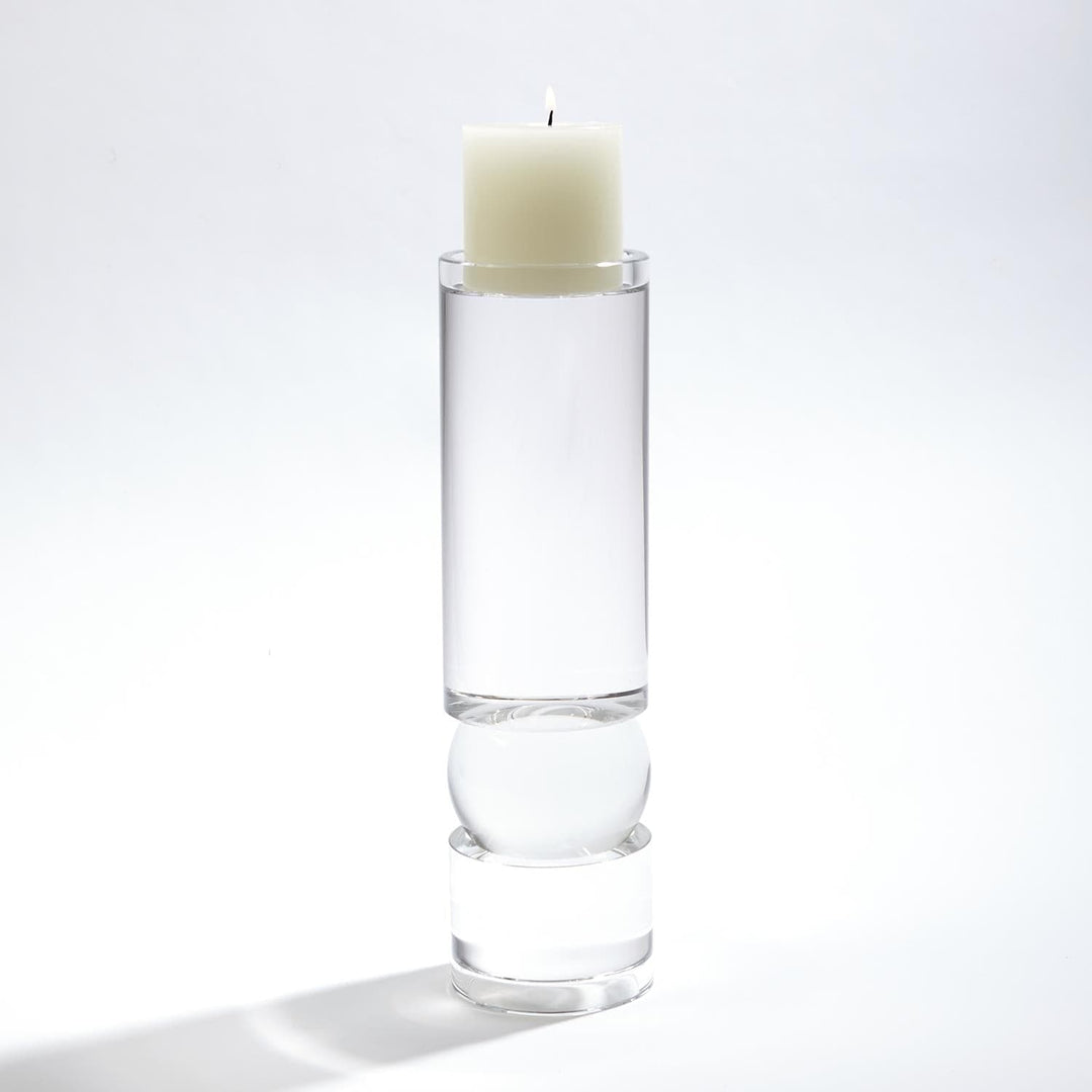 Bipolar Crystal Candle Holder - Large-Global Views-GVSA-8.81565-Candle Holders-2-France and Son