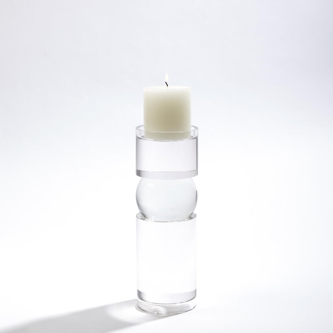 Bipolar Crystal Candle Holder-Global Views-GVSA-8.81565-Candle HoldersLarge-3-France and Son