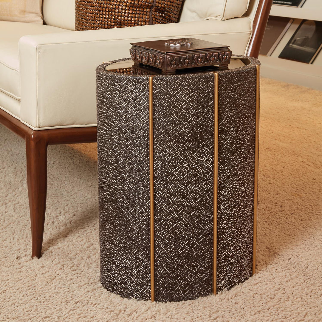 Churchill Oval Drum Table-Global Views-GVSA-7.90325-Side Tables-2-France and Son