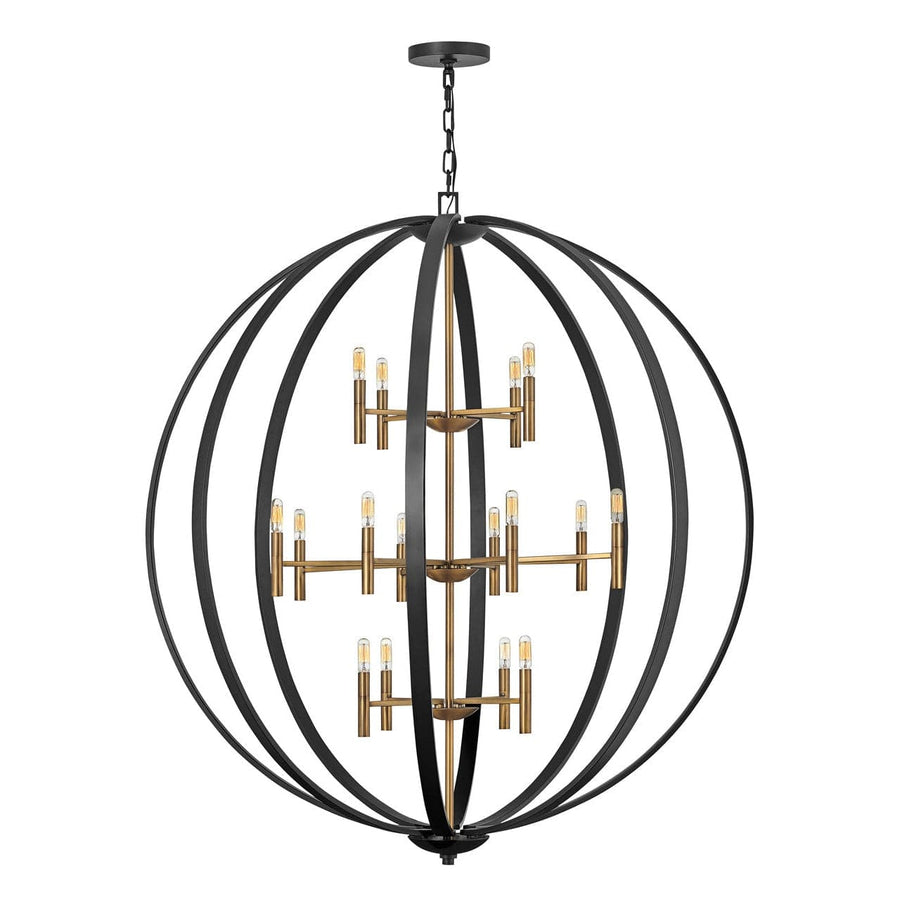 Chandelier Euclid Extra Large Orb-Hinkley Lighting-HINKLEY-3465SB-Chandeliers-1-France and Son