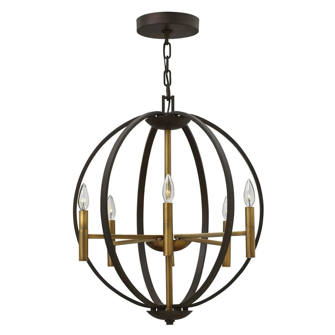 Euclid Medium Orb-Hinkley Lighting-HINKLEY-3466SB-Chandeliers-1-France and Son