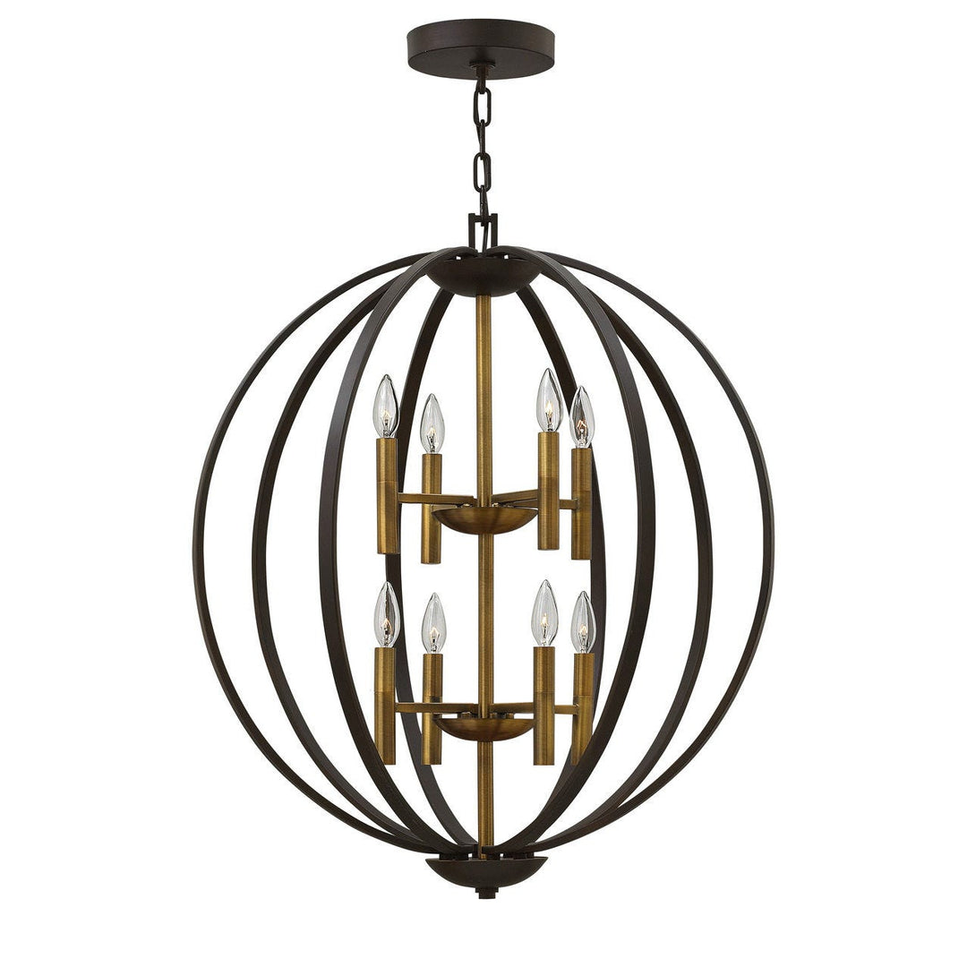 Euclid Large Two Tier Orb-Hinkley Lighting-HINKLEY-3468SB-Chandeliers-1-France and Son