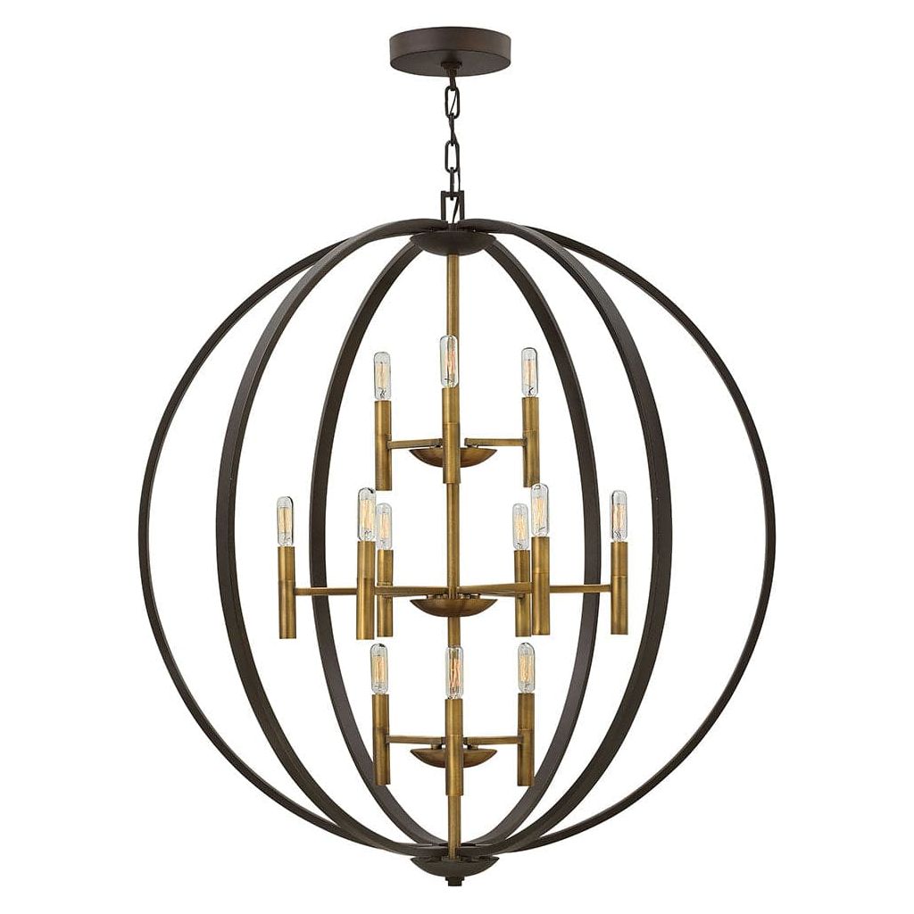 Large Three Tier Orb-Hinkley Lighting-HINKLEY-3469SB-ChandeliersSpanish Bronze-2-France and Son