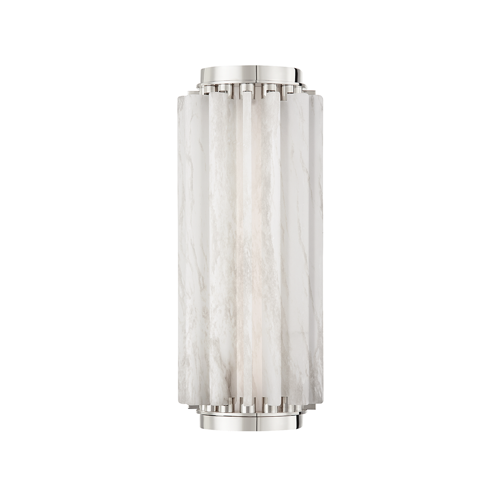 Hillside Small Wall Scone-Hudson Valley-HVL-6013-PN-Wall LightingPolished Nickel-2-France and Son