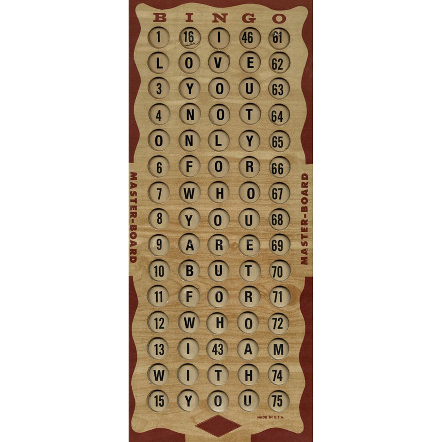 Bingo Board Love-Wendover-WEND-35033-Wall Art-1-France and Son