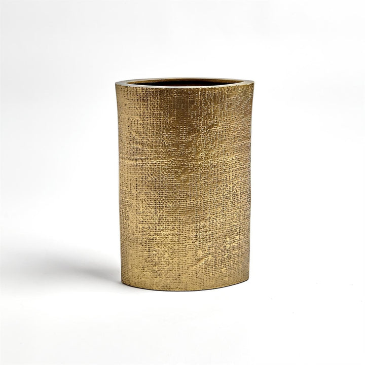 Hemp Etched Vase-Global Views-GVSA-7.91274-VasesBrass-3-France and Son