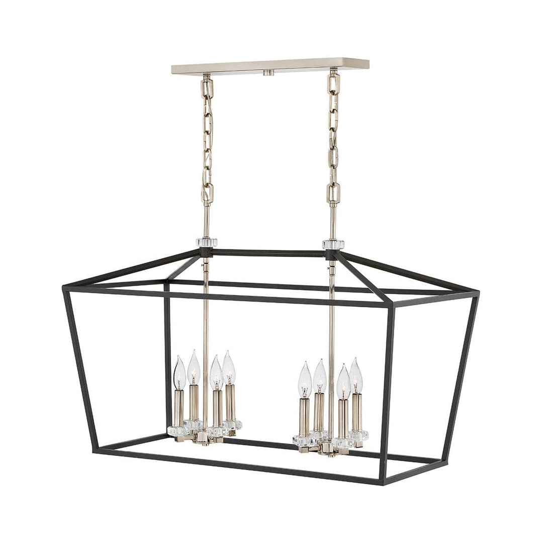 Stinson Chandelier Ceiling Light-Hinkley Lighting-HINKLEY-3534BK-Chandeliers8 Light-34"-Black-1-France and Son