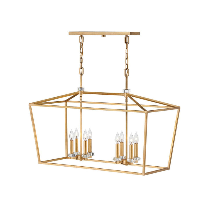 Stinson Chandelier Ceiling Light-Hinkley Lighting-HINKLEY-3534DA-Chandeliers8 Light-34"-Distressed Brass-3-France and Son