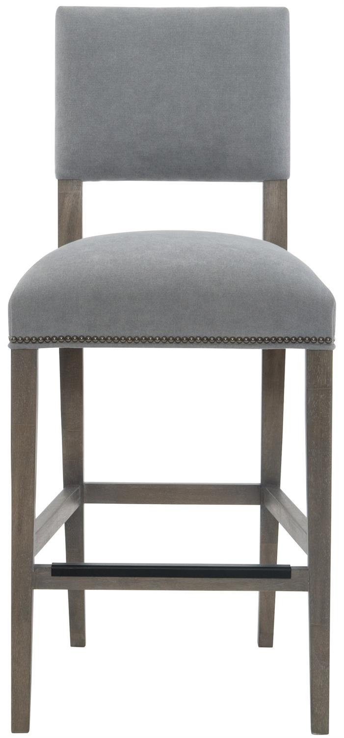 Moore Bar Stool-Bernhardt-BHDT-353582W-Bar StoolsWeathered Greige Finish-4-France and Son
