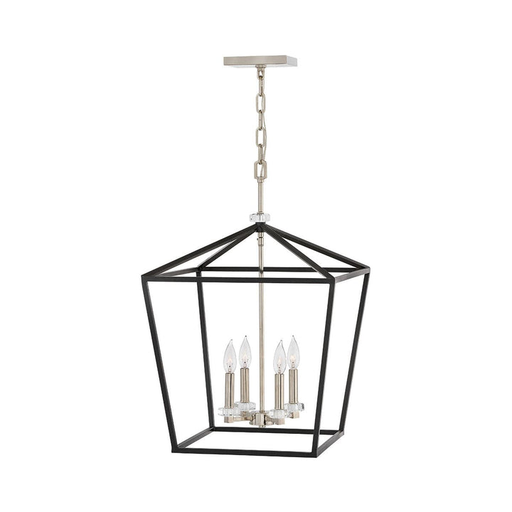 Stinson Chandelier Ceiling Light-Hinkley Lighting-HINKLEY-3536BK-Chandeliers4 Light-18"-Black-8-France and Son