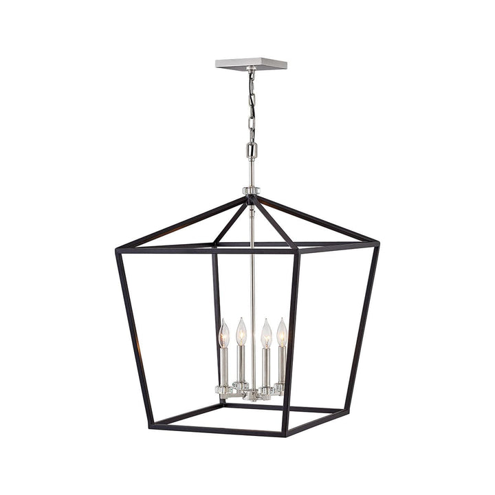 Stinson Chandelier Ceiling Light-Hinkley Lighting-HINKLEY-3538BK-Chandeliers4 Light-22"-Black-6-France and Son