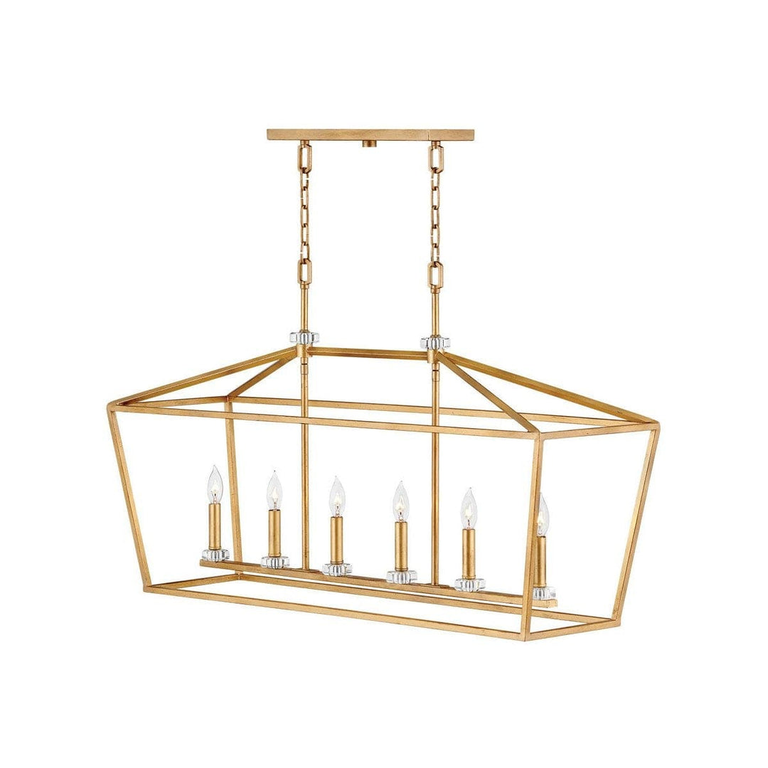 Stinson Chandelier Ceiling Light-Hinkley Lighting-HINKLEY-3539DA-Chandeliers6 Light-42"-Distressed Brass-5-France and Son