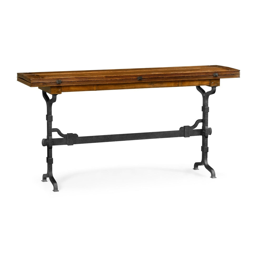 Casual Hunt Table-Jonathan Charles-JCHARLES-491194-63L-CFW-Dining TablesCountry Walnut-6-France and Son