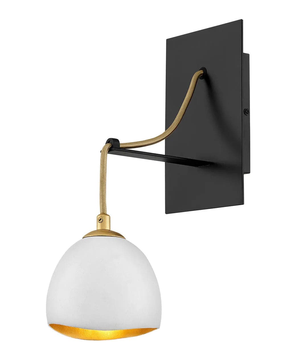 Sconce Nula - Single Light-Hinkley Lighting-HINKLEY-35900SHW-Wall LightingShell White with Gold Leaf accents-3-France and Son