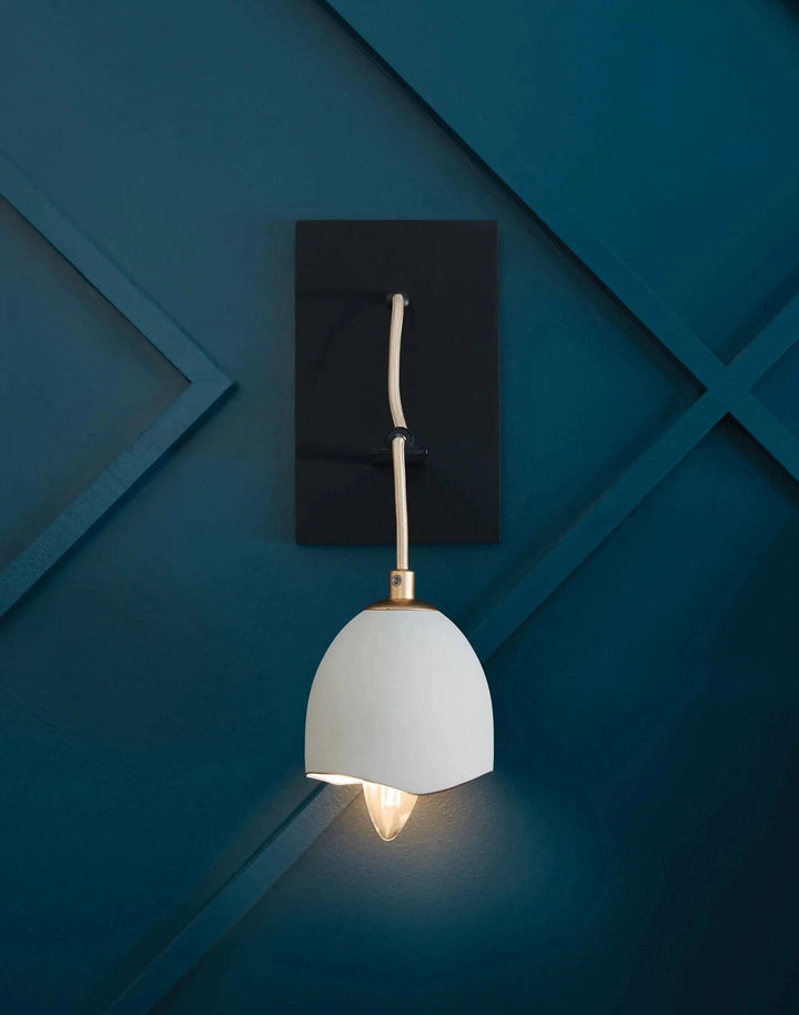 Sconce Nula - Single Light-Hinkley Lighting-HINKLEY-35900SHB-Wall LightingShell Black with Gold Leaf accents-4-France and Son