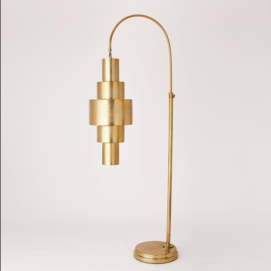 Babylon Floor Lamp-Global Views-GVSA-7.91207-Floor LampsBrass-1-France and Son