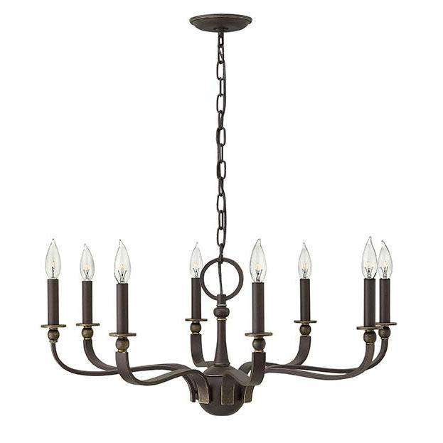 Rutherford Chandelier Oil Rubbed Bronze-Hinkley Lighting-HINKLEY-3598OZ-Chandeliers-1-France and Son