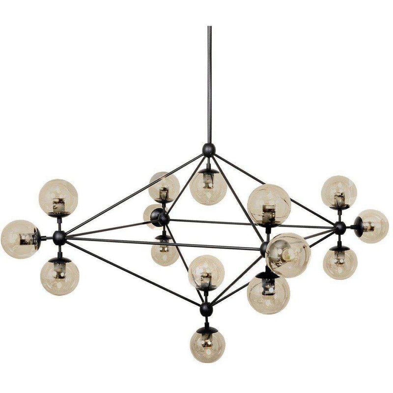 Modern Moda Max Chandelier 15 Globe-France & Son-LM230P15-Chandeliers-1-France and Son