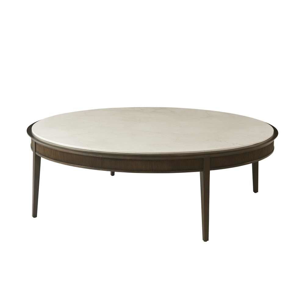 Lido Round Cocktail Table-Theodore Alexander-THEO-TA51066.C305-Coffee Tables-1-France and Son