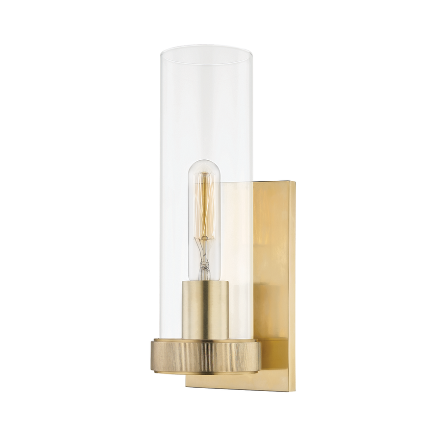 Briggs - 1 Light Wall Sconce-Hudson Valley-HVL-5301-AGB-Wall LightingAged Brass-1-France and Son