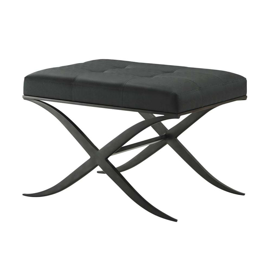 X-S Ottoman-Theodore Alexander-THEO-KENO4404.1BVG-Outdoor Ottomans, Benches & Stools-1-France and Son