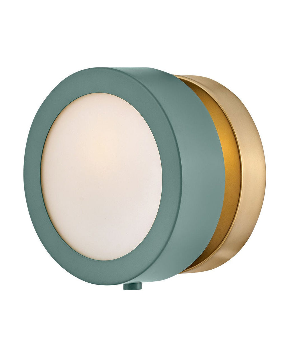 Mercer - Single Light Sconce-Hinkley Lighting-HINKLEY-3650SGN-Wall SconcesSage Green with Heritage Brass accents-2-France and Son