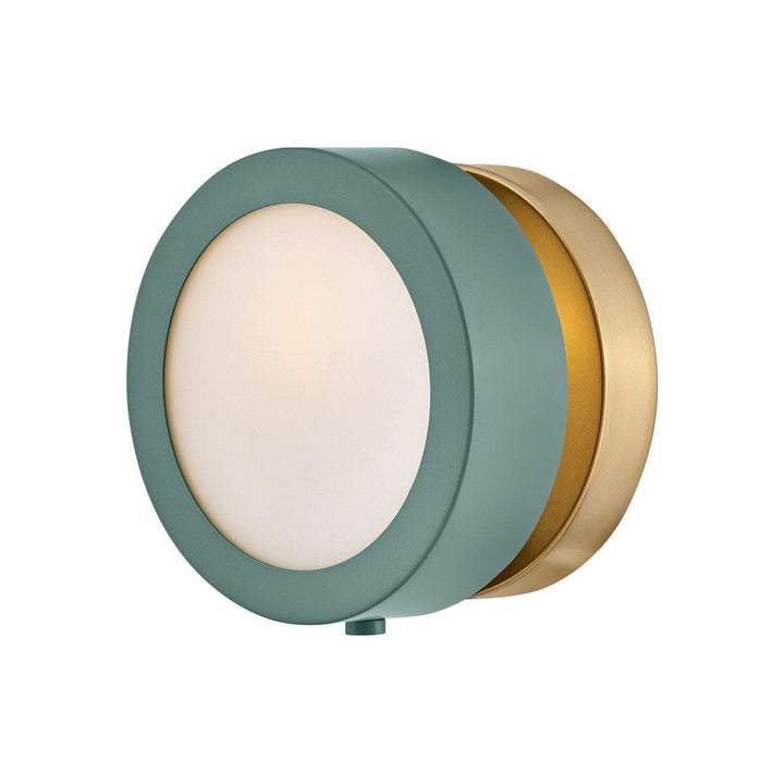 Mercer - Single Light Sconce-Hinkley Lighting-HINKLEY-3650SGN-Wall SconcesSage Green with Heritage Brass accents-2-France and Son