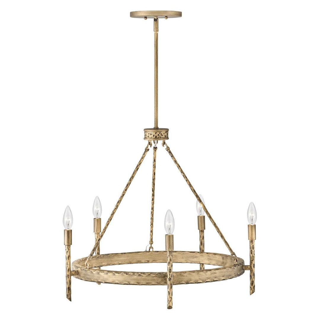 Chandelier Tress - Single Tier-Hinkley Lighting-HINKLEY-3675CPG-ChandeliersGold-Medium-3-France and Son