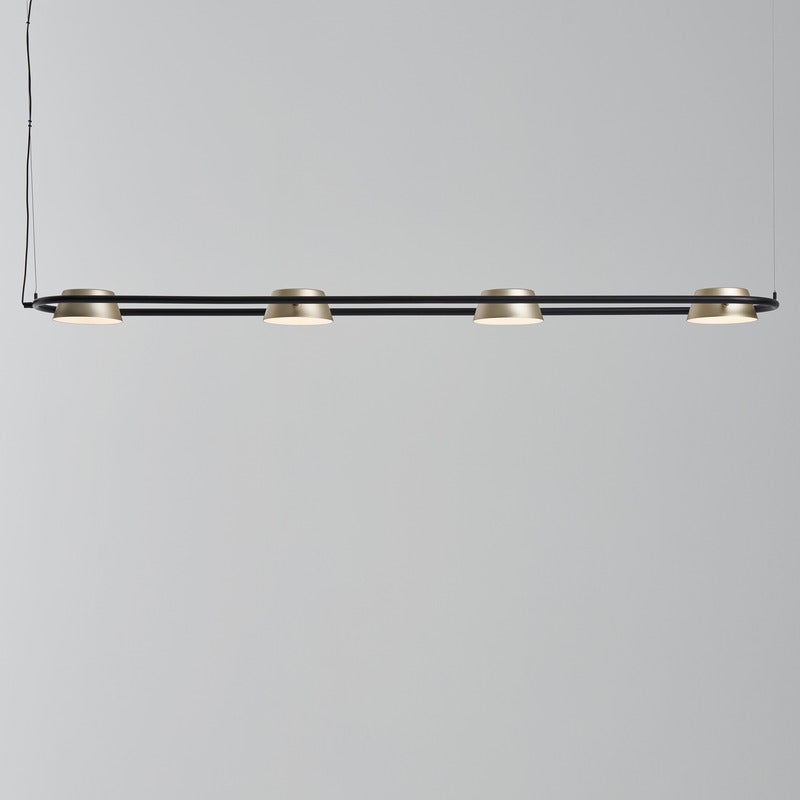 OLO Linear Pendant Light-Seed Design-SEED-SLD-130PL4-GLD-PendantsChampagne Gold-3-France and Son
