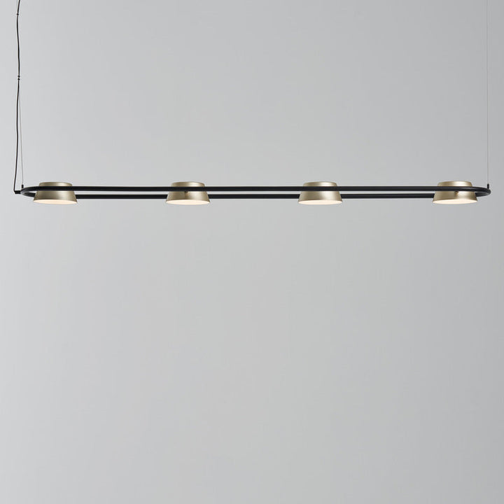OLO Linear Pendant Light-Seed Design-SEED-SLD-130PL4-GLD-PendantsChampagne Gold-3-France and Son