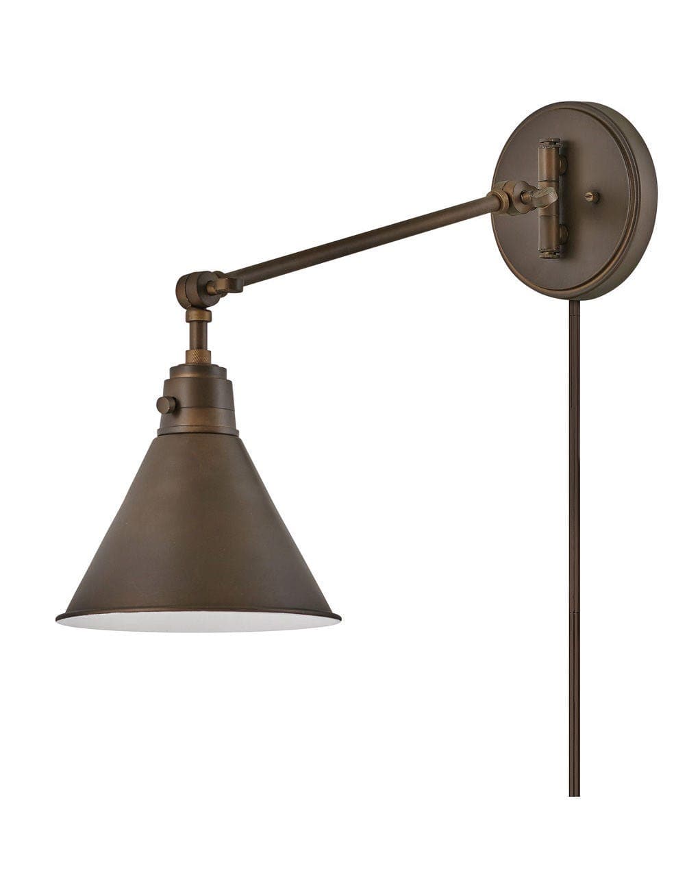 Arti Small Single Light Sconce-Hinkley Lighting-HINKLEY-3690OB-Wall SconcesNON-LED-Olde Bronze-5-France and Son