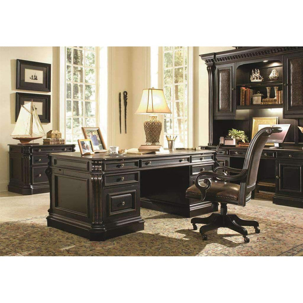 Telluride 76'' Executive Desk w/Wood Panels-Hooker-HOOKER-370-10-563-Desks-2-France and Son