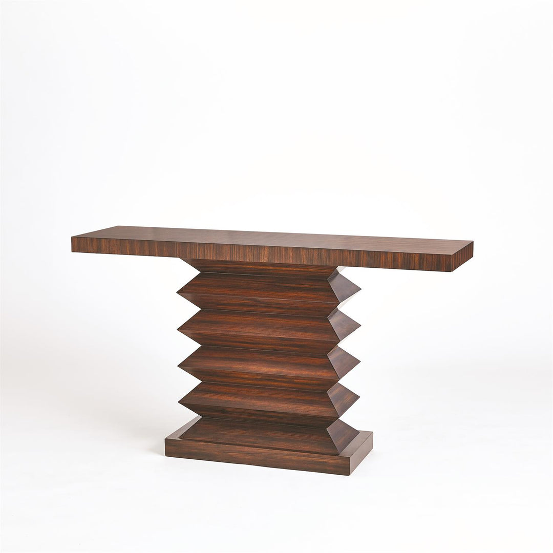 Zig Zag Console Table-Global Views-GVSA-2262-Console Tables-3-France and Son