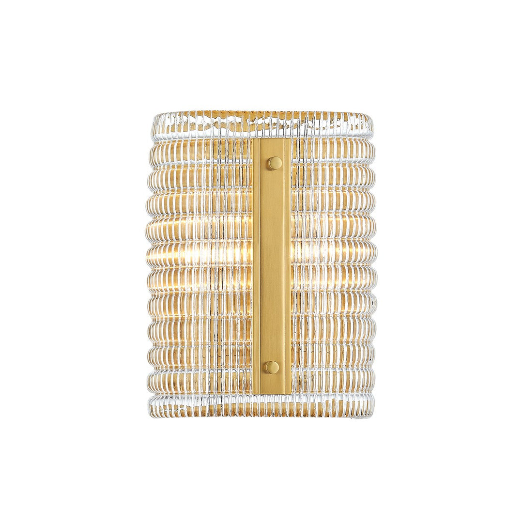 Athens Wall Sconce Small-Hudson Valley-HVL-2852-AGB-Wall LightingAged Brass-1-France and Son