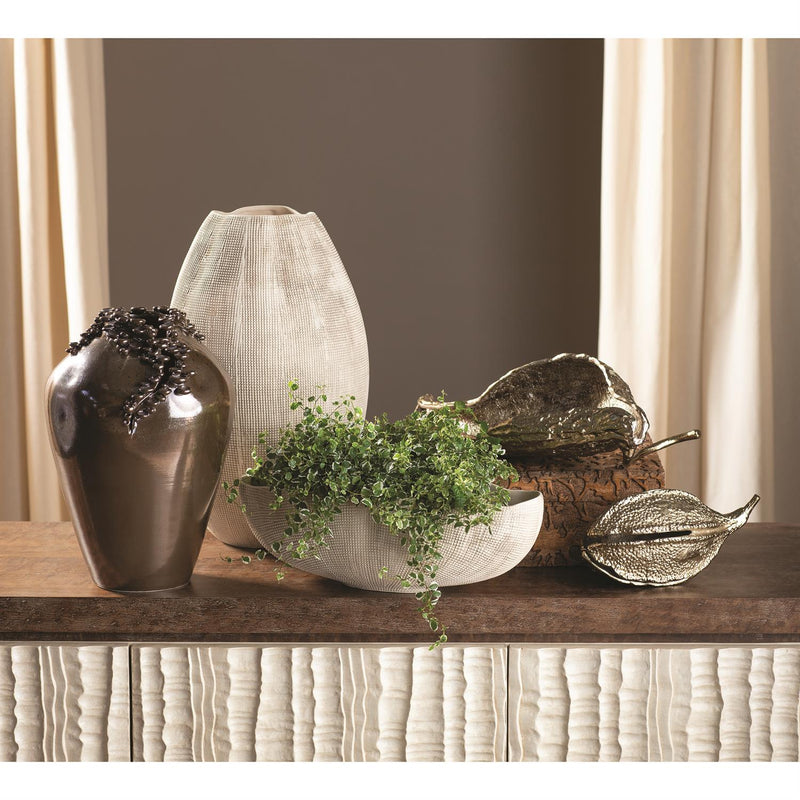 Cascading Reef Vases Tall-Global Views-GVSA-7.30138-VasesReactive Bronze-3-France and Son