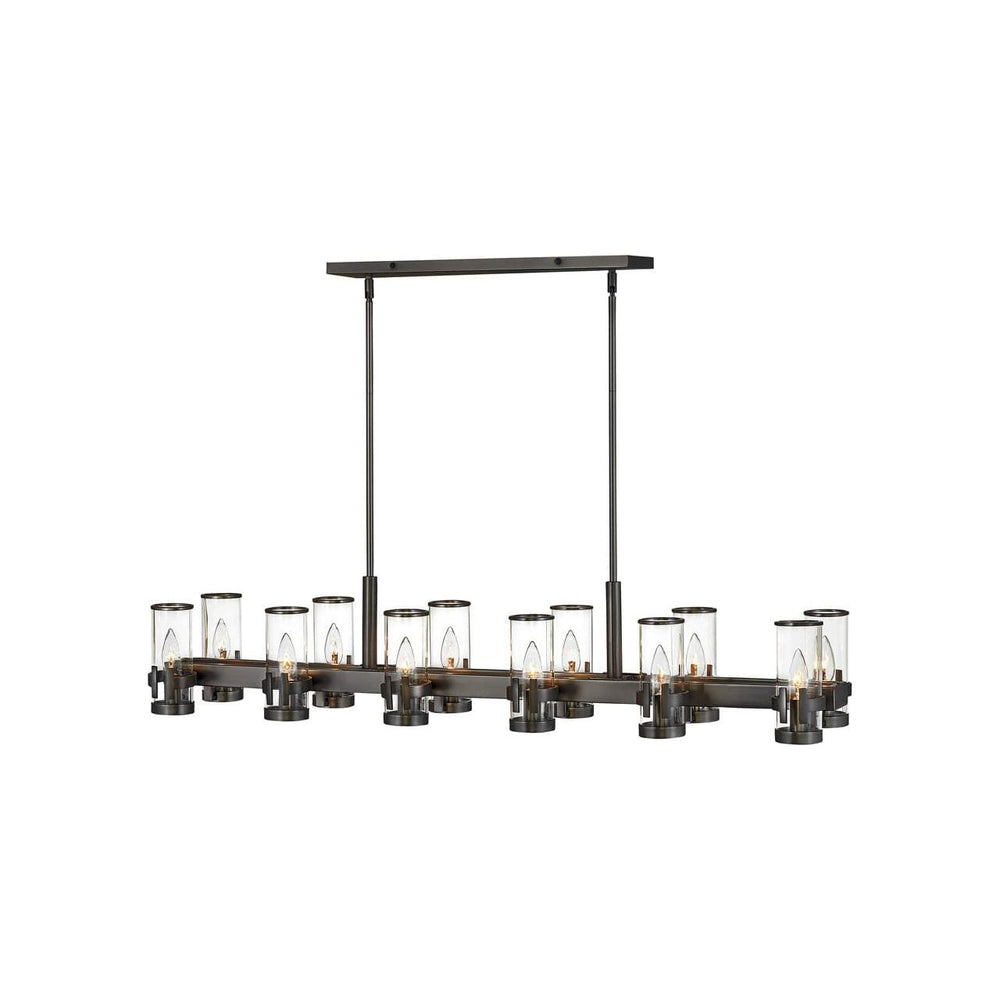 Reeve Twelve Light Linear-Hinkley Lighting-HINKLEY-38108BX-ChandeliersBlack Oxide-2-France and Son