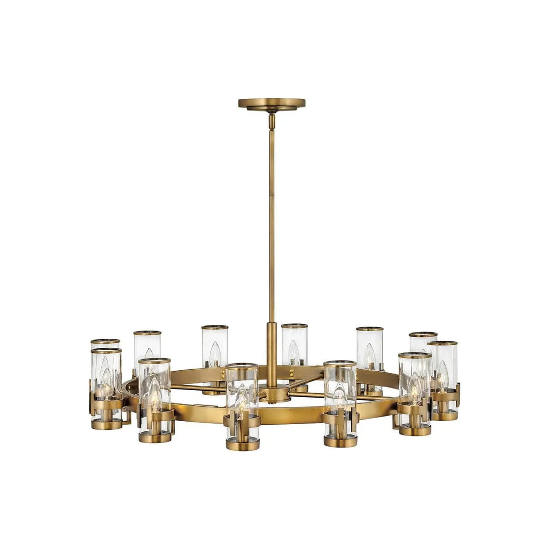 Reeve Large Single Tier-Hinkley Lighting-HINKLEY-38109HB-ChandeliersHeritage Brass-2-France and Son