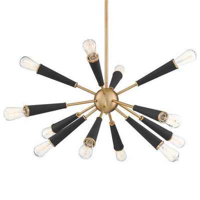 Zodiac 12 Light Aged Brass Chandelier-Crystorama Lighting Company-CRYSTO-3812-AG-Chandeliers-1-France and Son