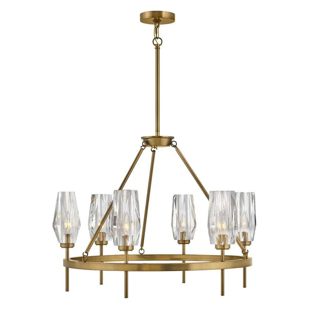 Chandelier Ana - Medium Single Tier-Hinkley Lighting-HINKLEY-38255HB-ChandeliersBrass-2-France and Son