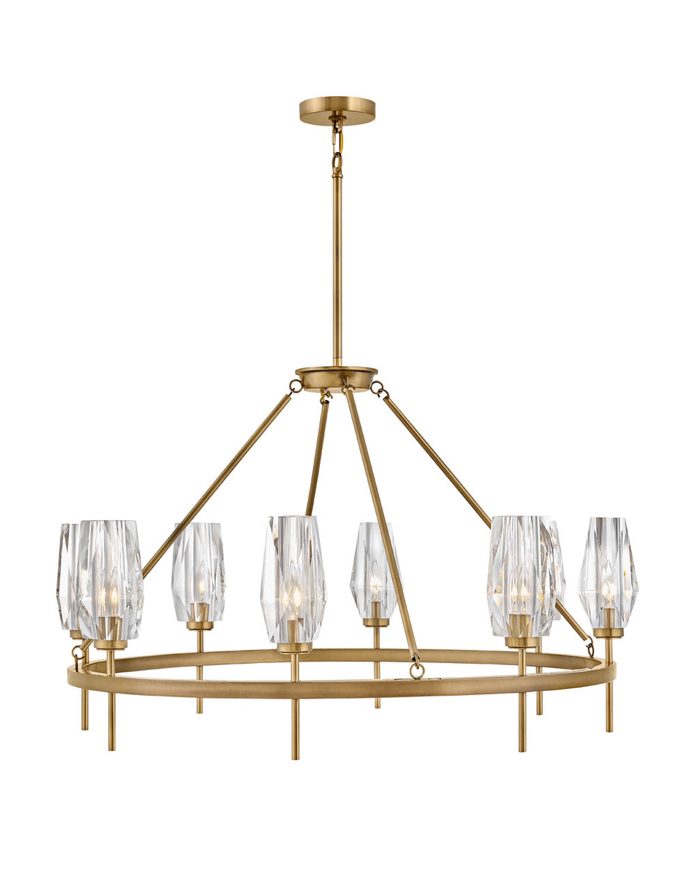 Ana Large Single Tier-Hinkley Lighting-HINKLEY-38258HB-ChandeliersBrass-2-France and Son