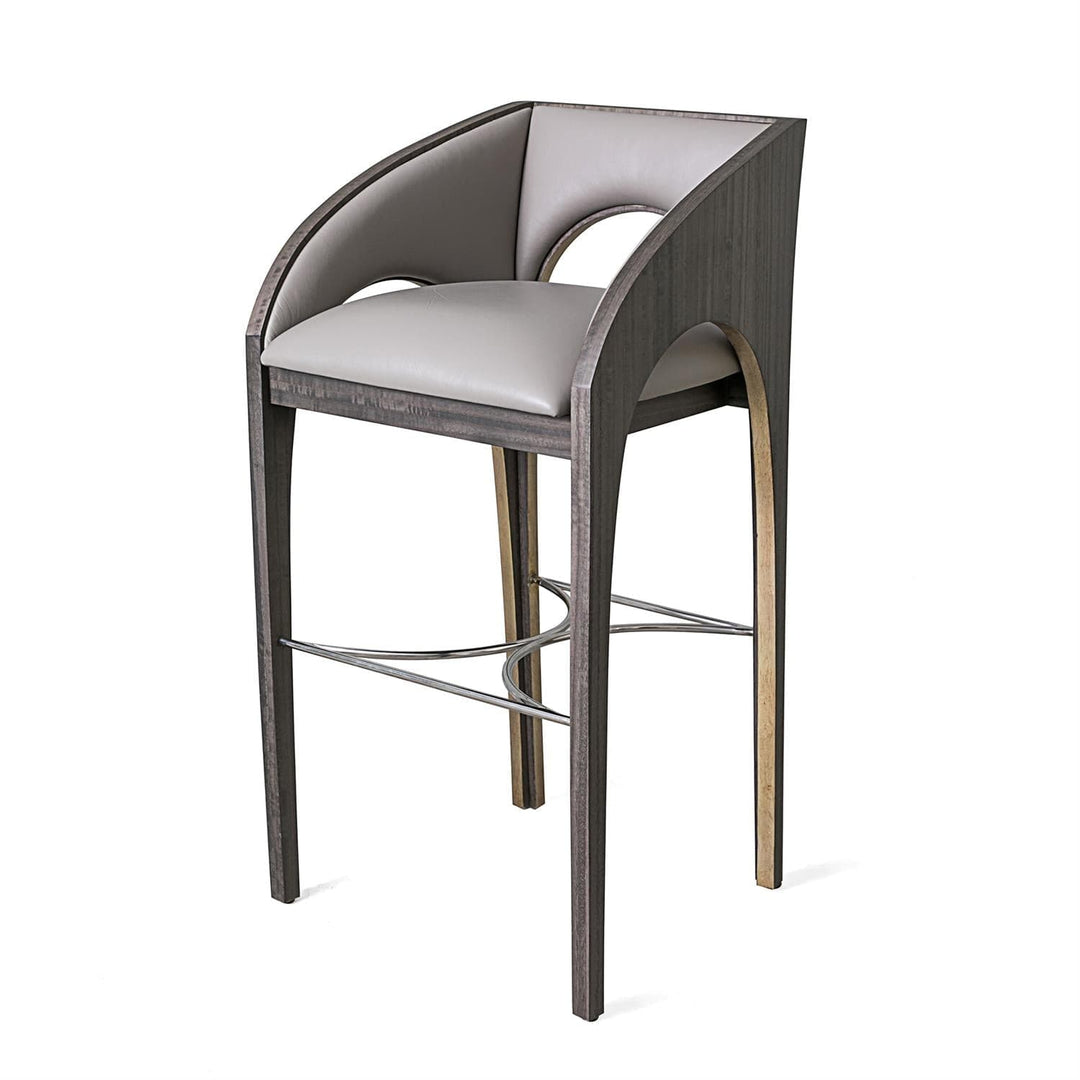 Arches Bar Stool - Grey Leather-Global Views-GVSA-DJ2.20001-Bar Stools-1-France and Son