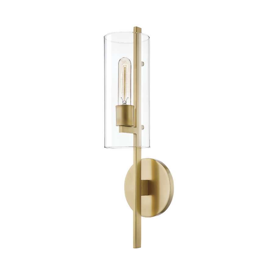 Ariel 1 Light Wall Sconce-Mitzi-HVL-H326101-AGB-Outdoor Wall SconcesAged Brass-1-France and Son