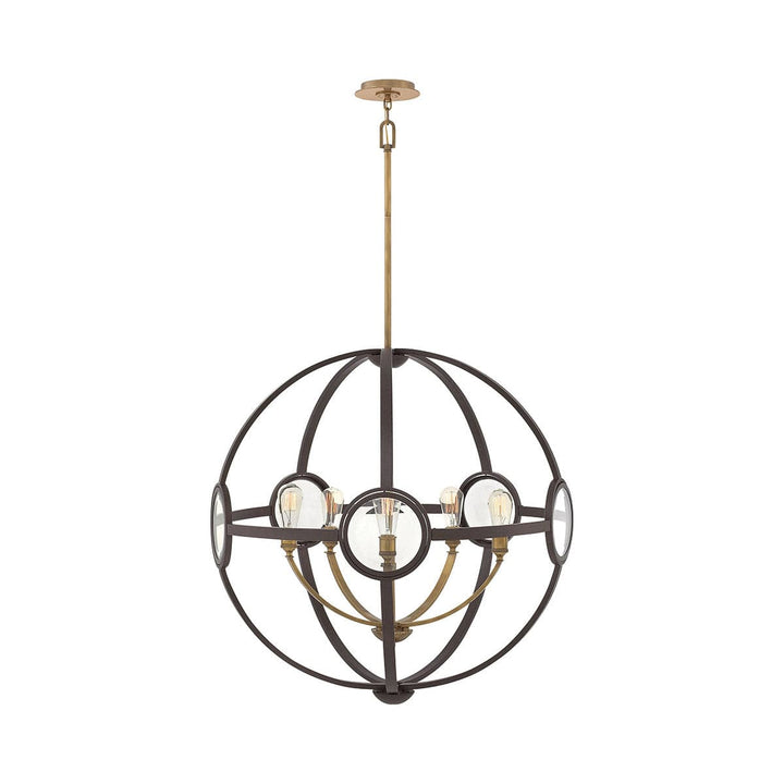 Fulham Chandelier Ceiling Light-Hinkley Lighting-HINKLEY-3925KZ-Chandeliers5 Light-Sphere-Buckeye Bronze-5-France and Son