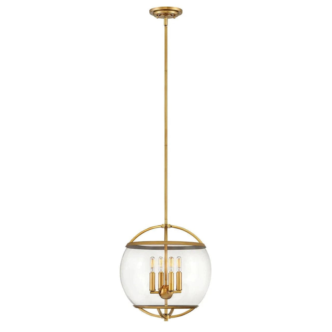 Calvin Medium Orb Pendant-Hinkley Lighting-HINKLEY-3934HB-ChandeliersHeritage Brass,-1-France and Son